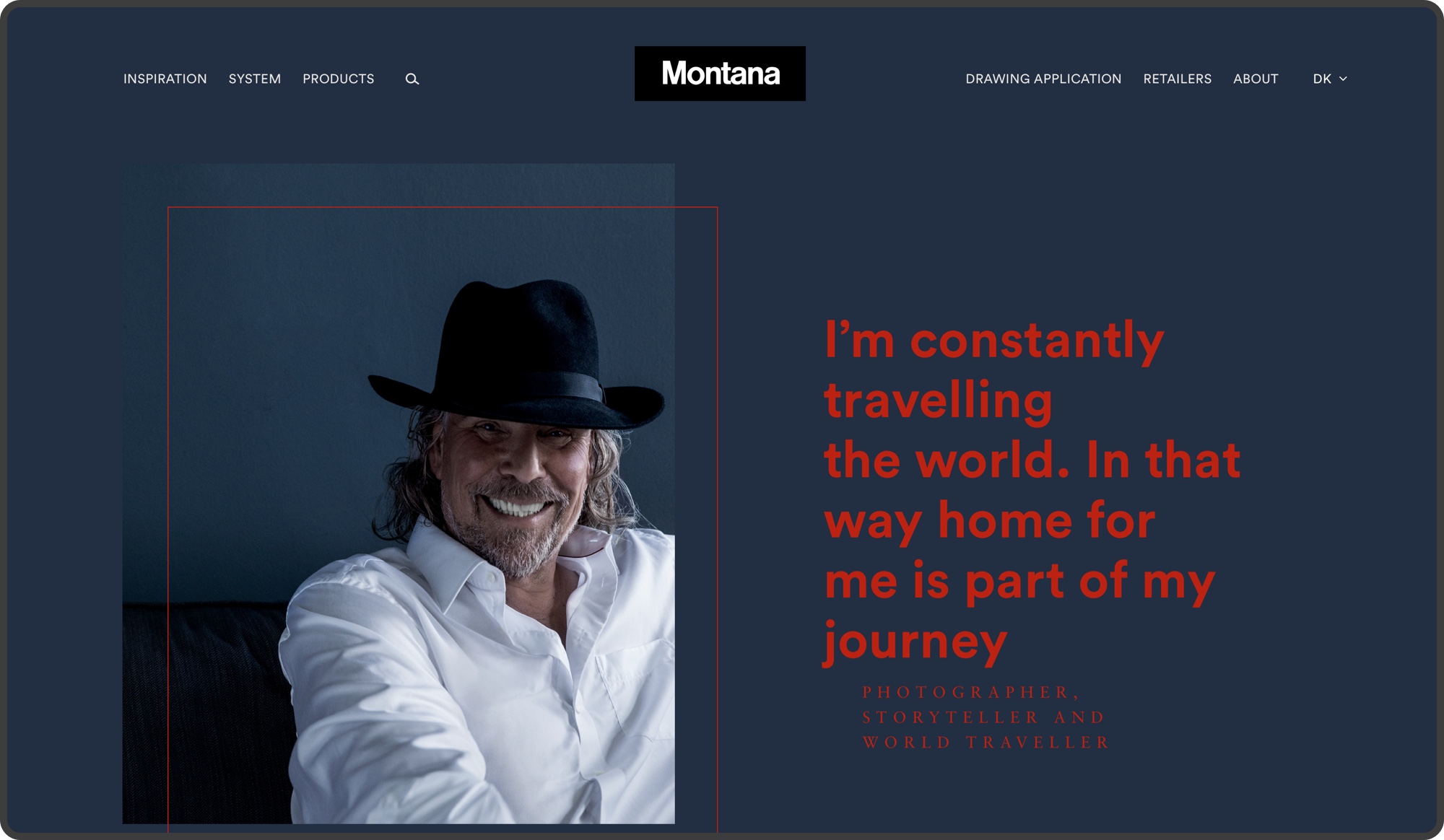 Montana article header design